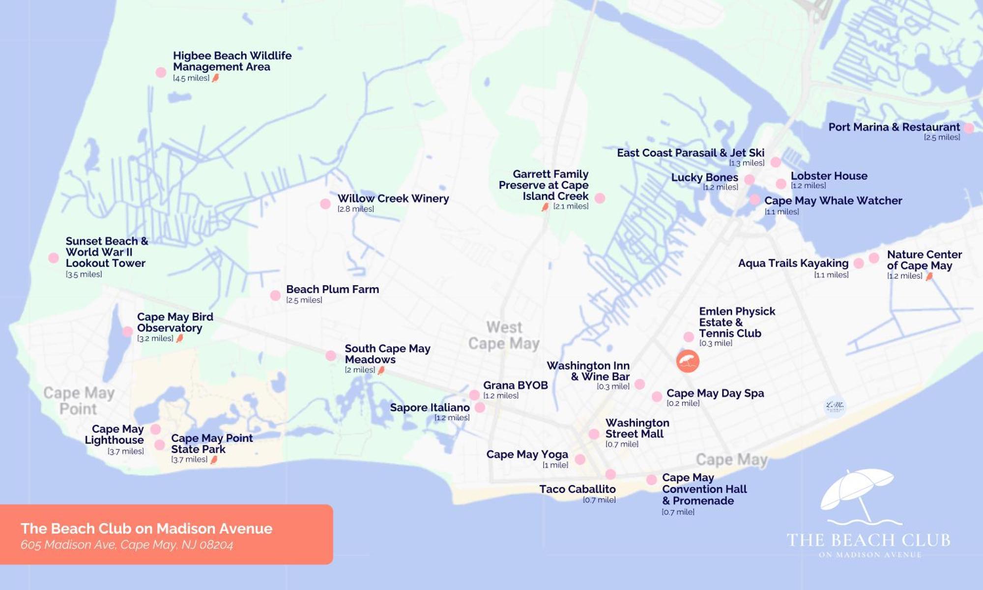 The Beach Club On Madison Avenue Cape May Εξωτερικό φωτογραφία